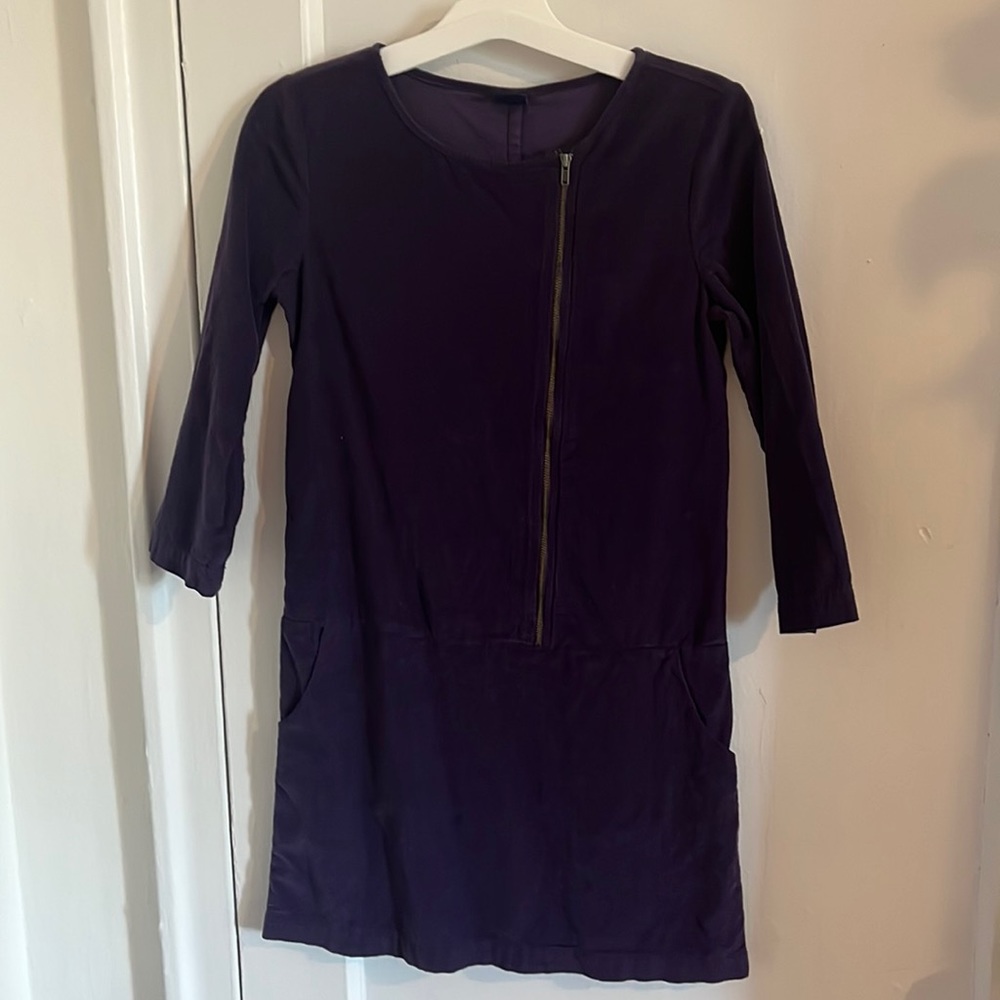 Purple corduroy dress